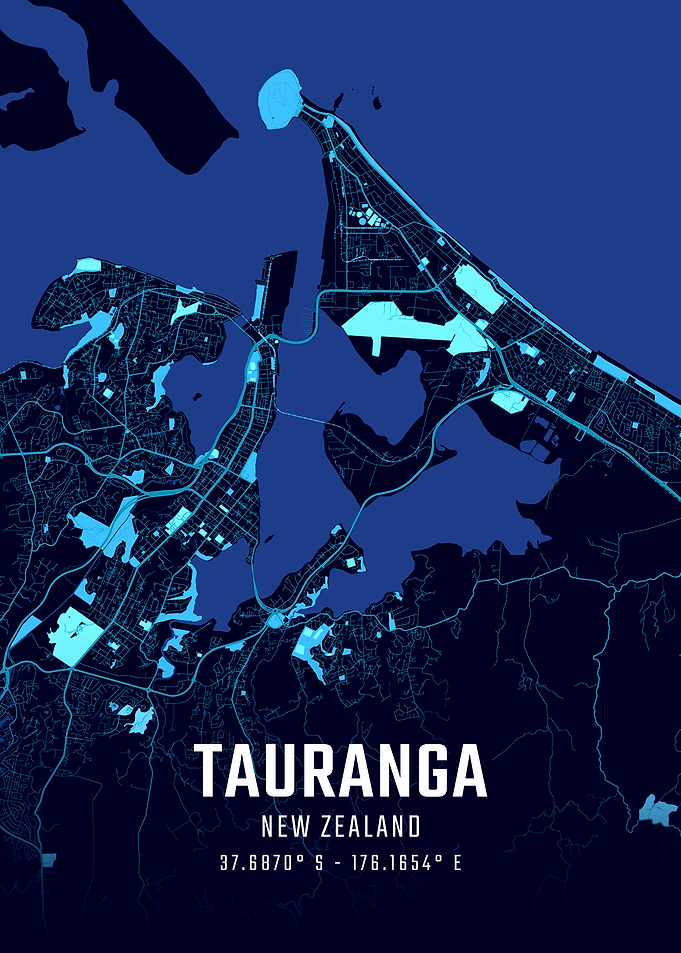 Tauranga Midnight City Map