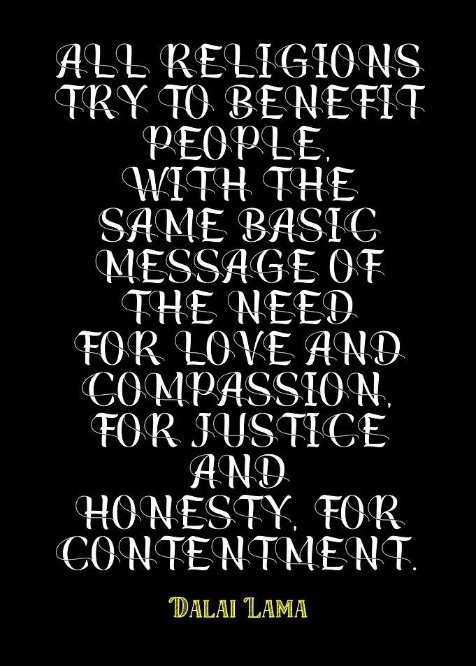 Dalai Lama Quote on Religions