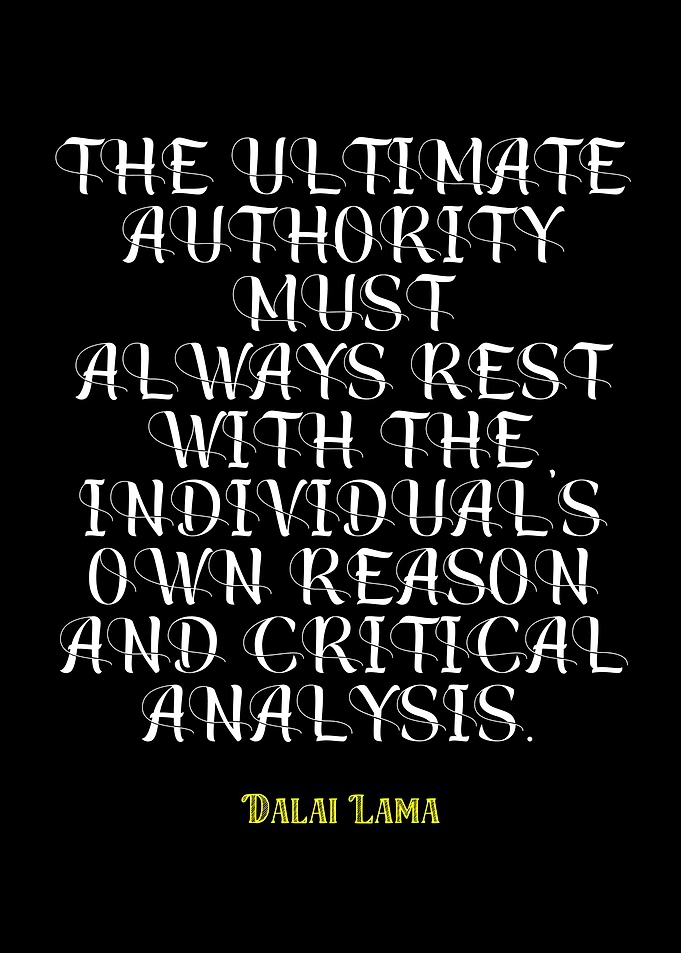 Dalai Lama Quote on Authority