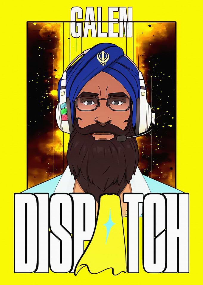 Galen Dispatch Cartoon Portrait