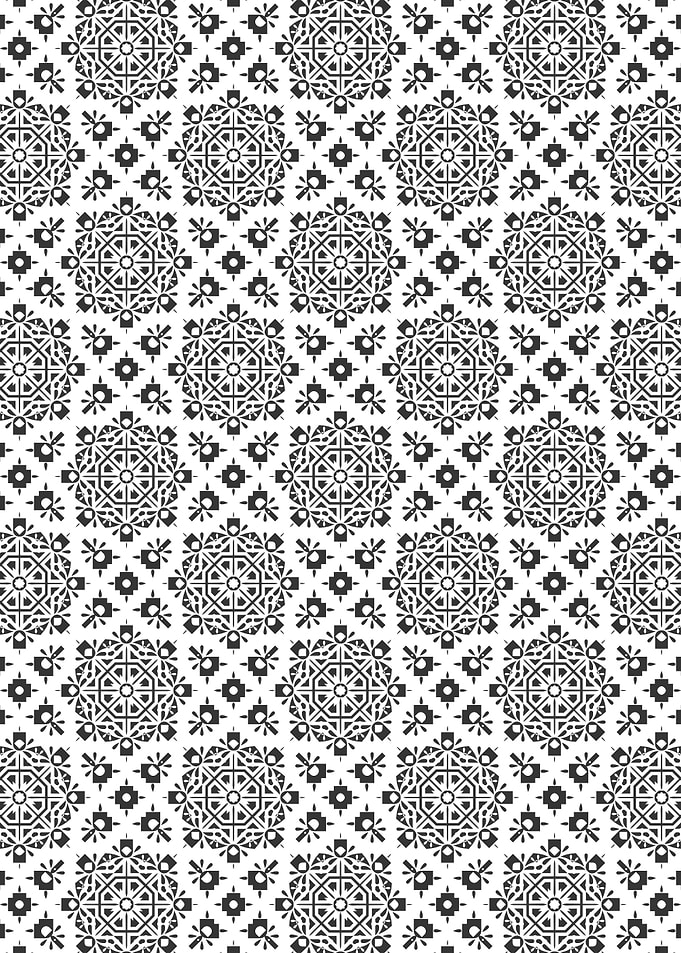 Layered Concentric Squares​ Pattern