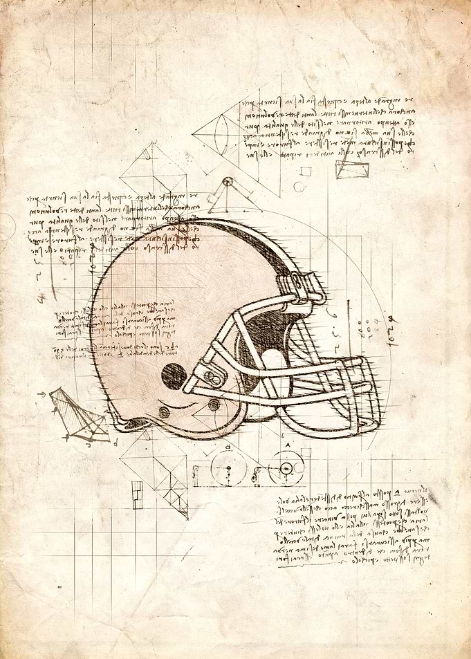 Football Helmet Blueprint