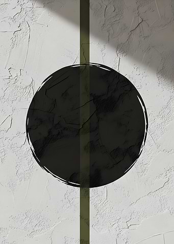 Abstract Circle and Line Art