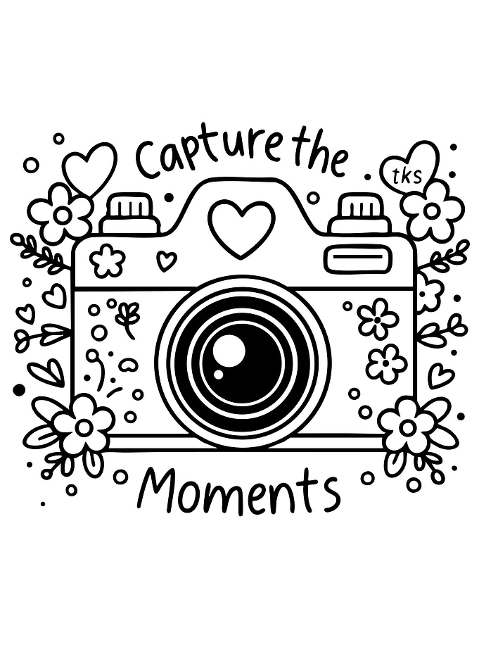 Capture the Moments Camera Illustration
