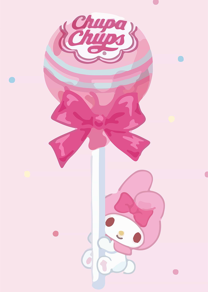 My Melody with Chupa Chups Lollipop