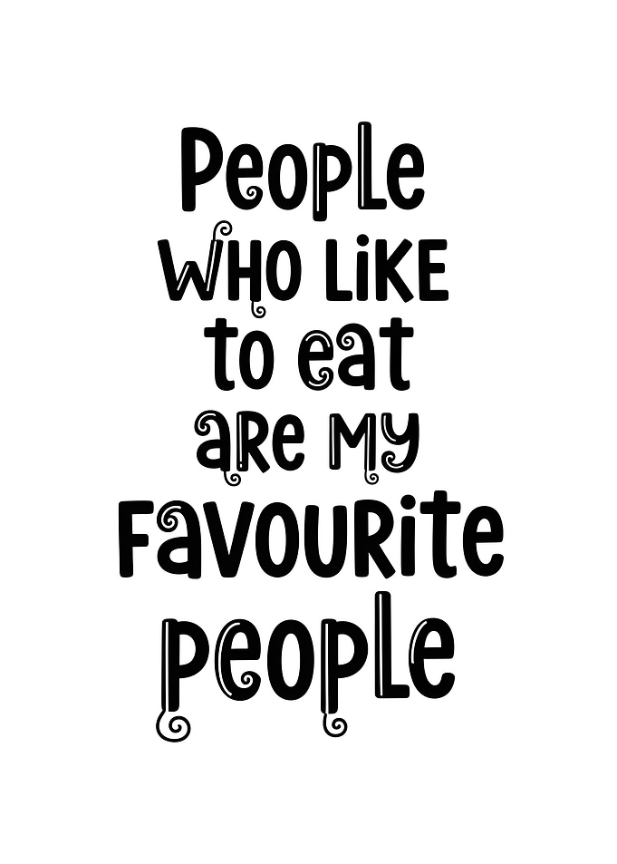 People Who Like to Eat