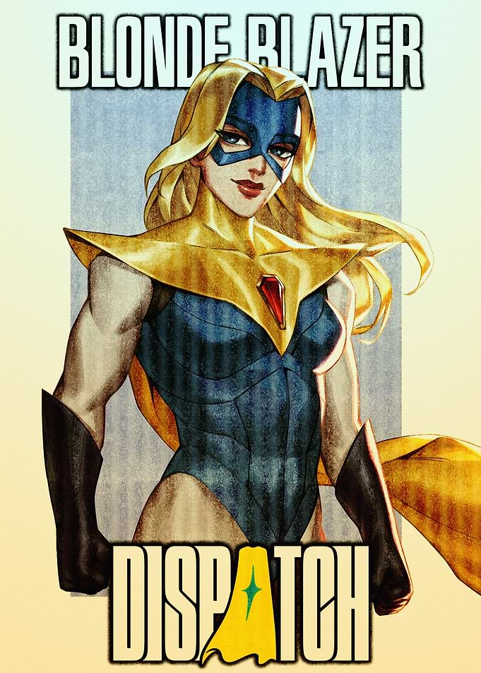 Blonde Blazer Comic Book Cover