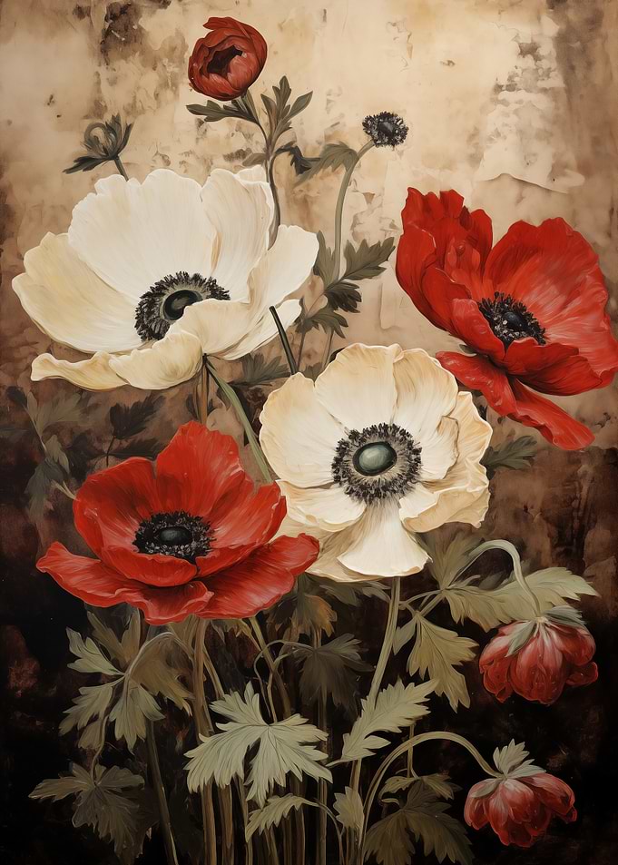 Floral Poppies Flowers