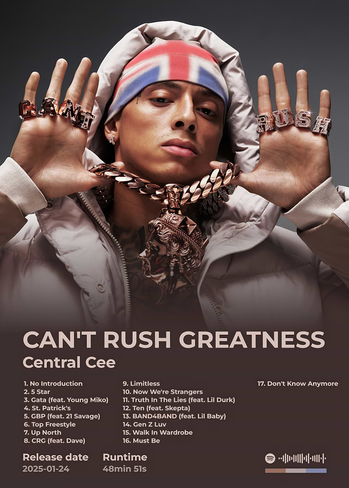 Central Cee - Can't Rush Greatness