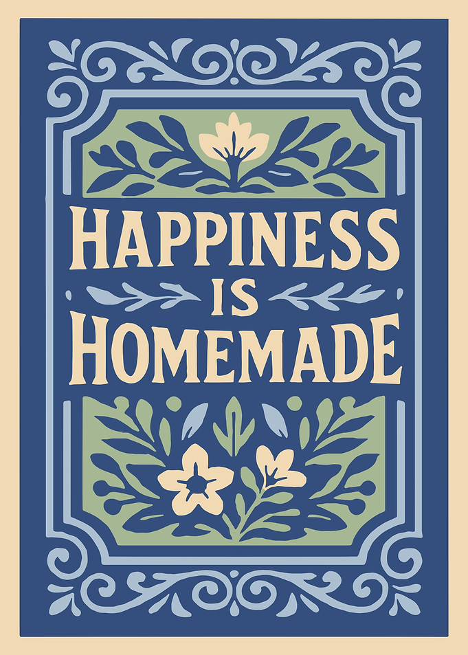 Happiness is Homemade Floral Art
