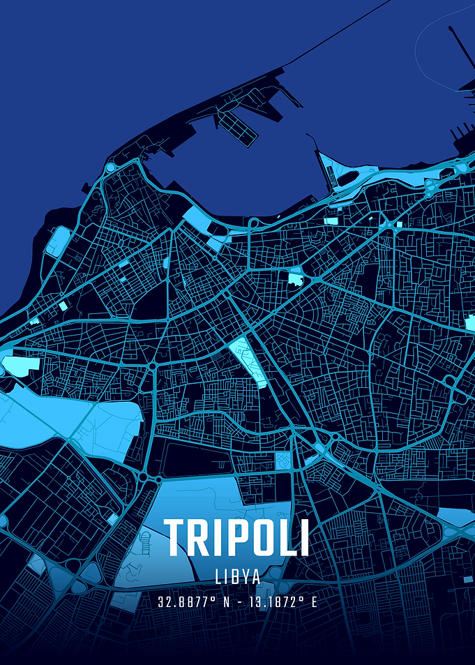 Tripoli Midnight City Map