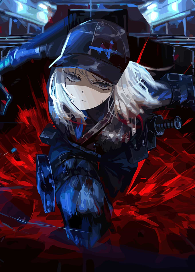 Game Girl in Tactical Gear