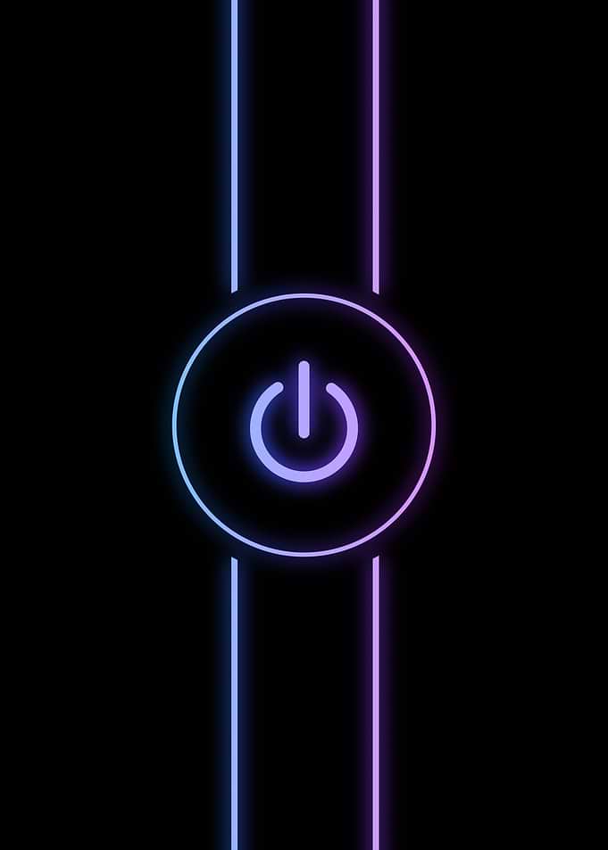 Neon Power Button