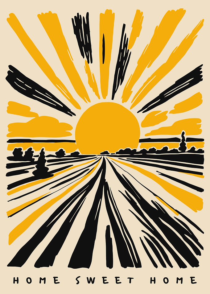 Home Sweet Home Landscape Art