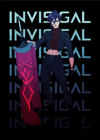 Invisgal Dispatch with Oversized Sword