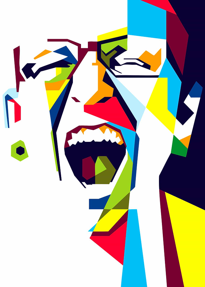 Colorful Pop Art Chester Bennington Poster