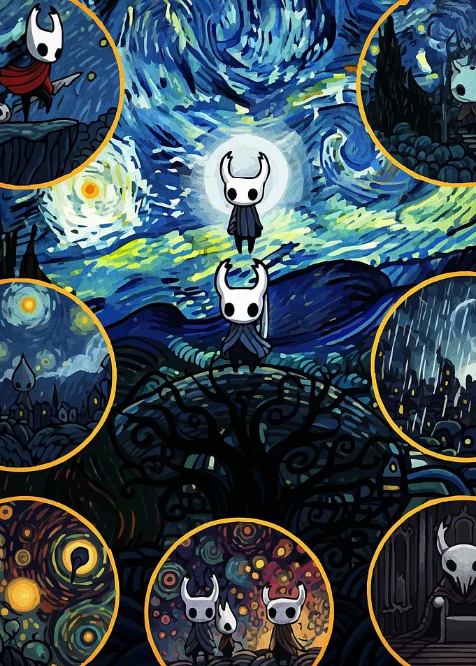Hollow Knight Starry Night Mashup