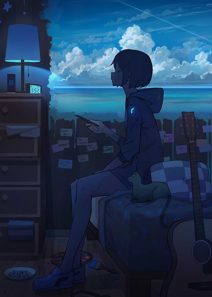 Blue Room Contemplation