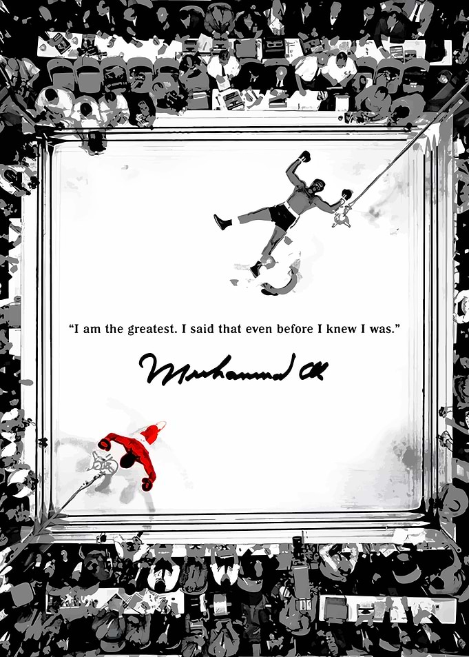 Muhammad Ali Boxing Ring Art