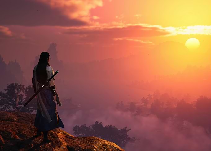 Warrior at Sunset