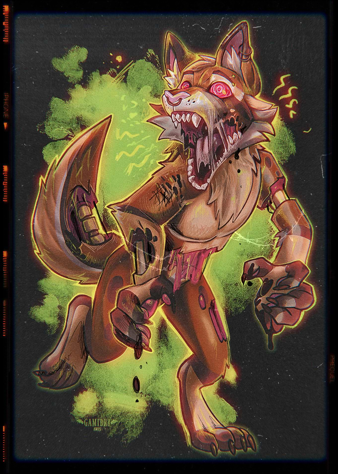 Zombie jackal Art