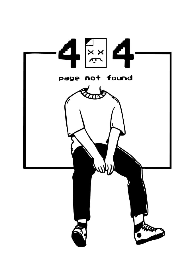 404 Error Page Not Found Illustration