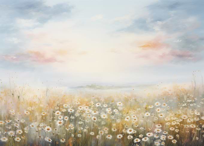 Daisy Field Painting