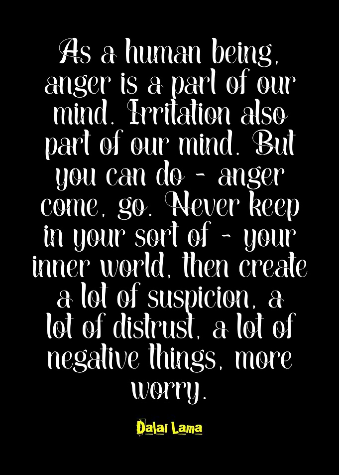 Dalai Lama Quote on Anger