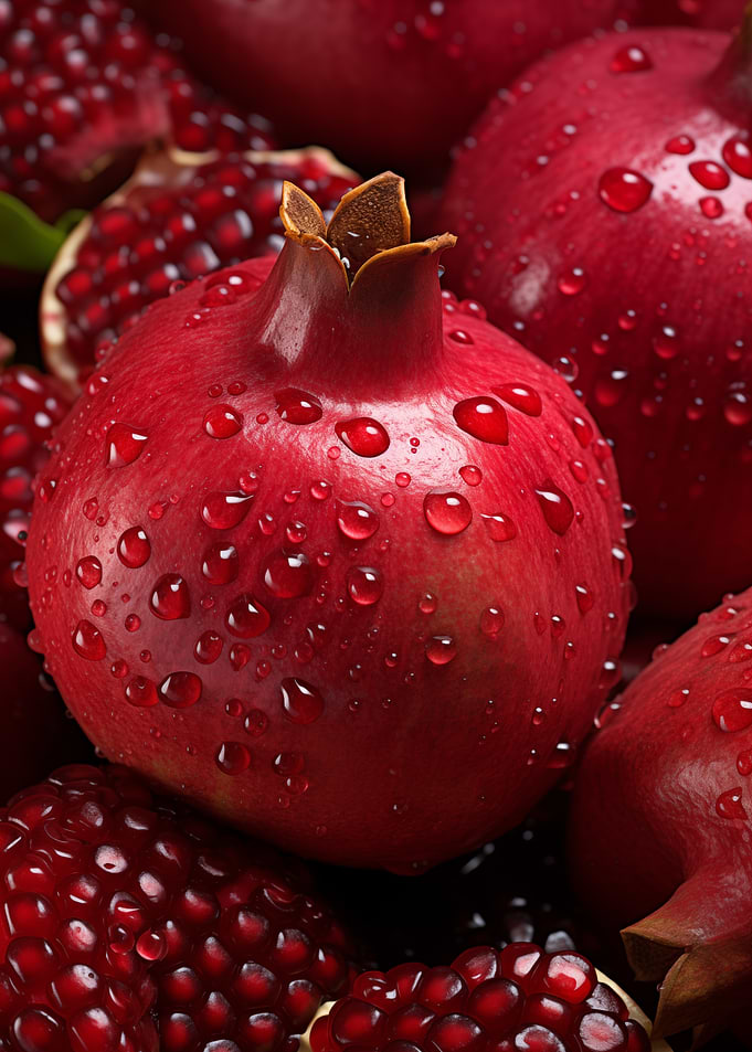 Pomegranates Water Drop
