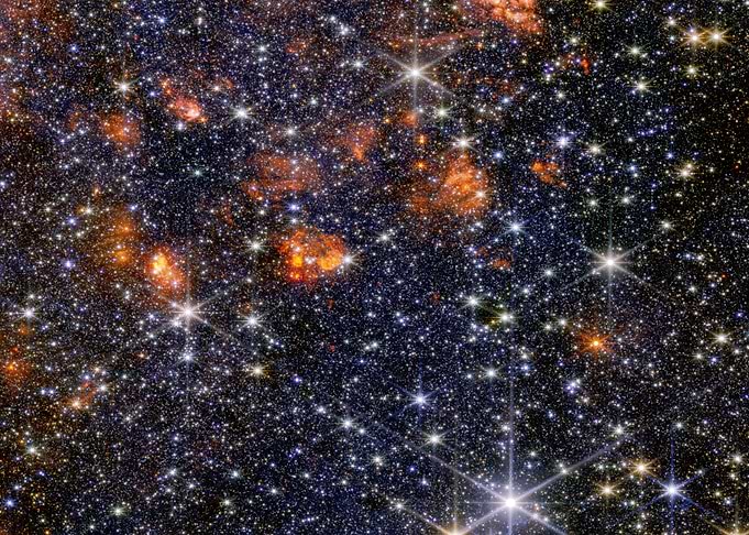 Starry Night Sky with Nebulae