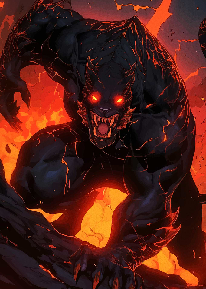Fiery Demon Beast