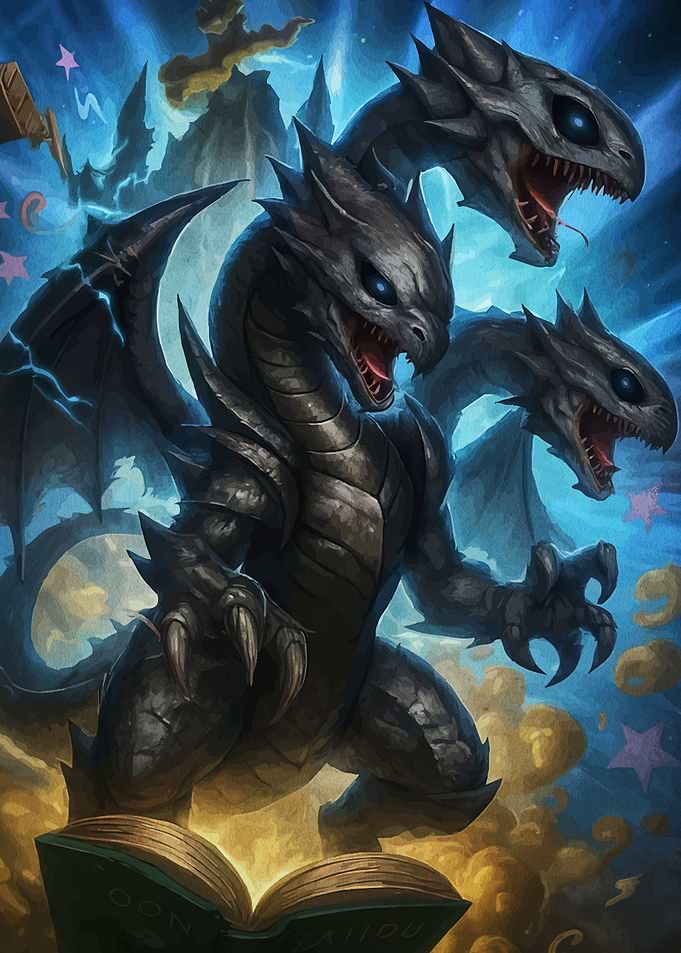 Three-Headed Dragon Reading Book