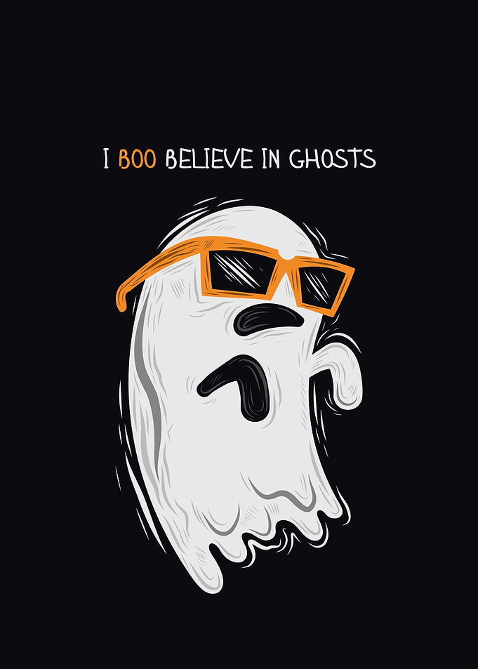 Cool Ghost with Sunglasses