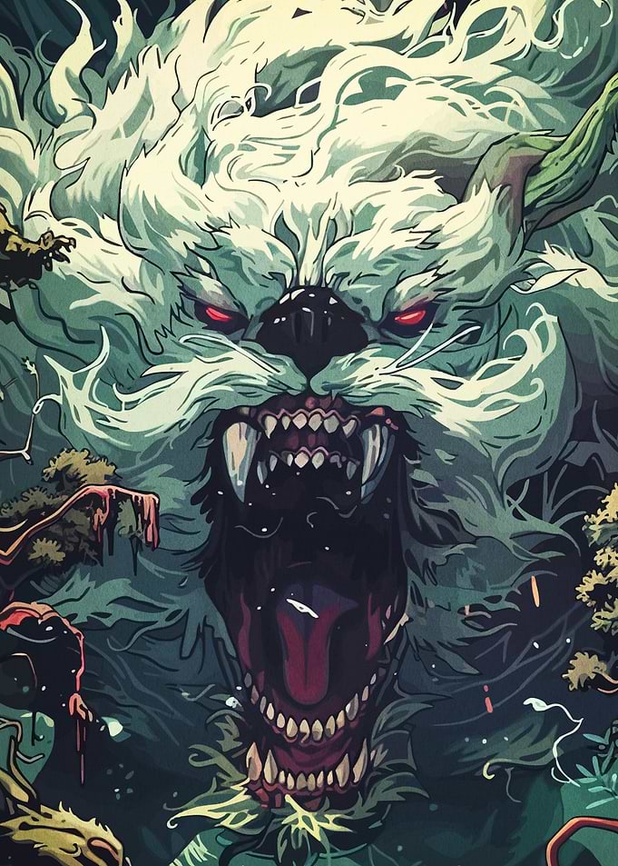 Fearsome Monster Red Eyes