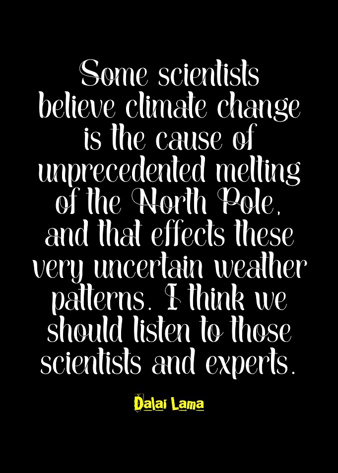 Dalai Lama Quote on Climate Change