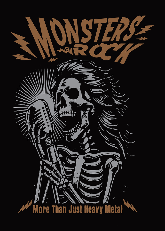 Monsters of Rock Skeleton Singer