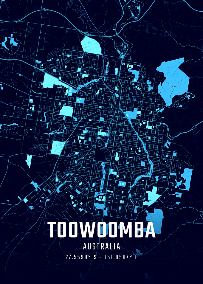 Toowoomba Midnight City Map