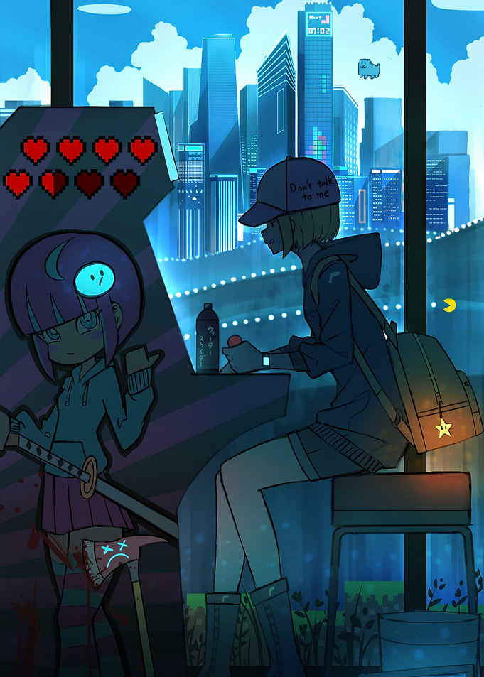 Arcade Night Cityscape
