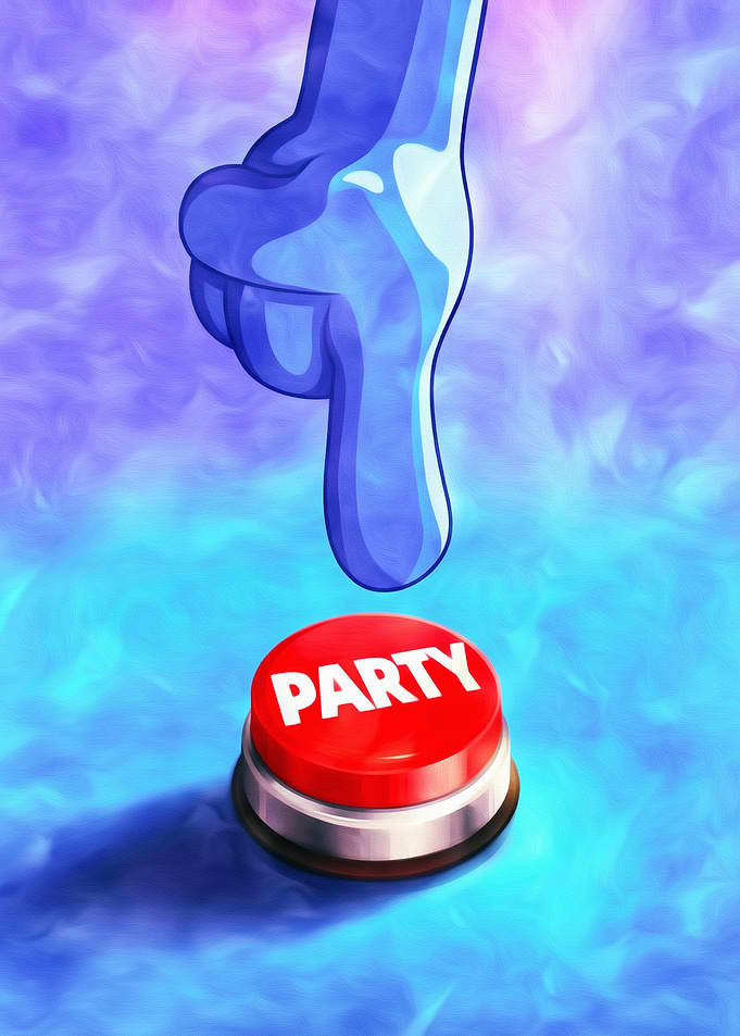 Party Button Press