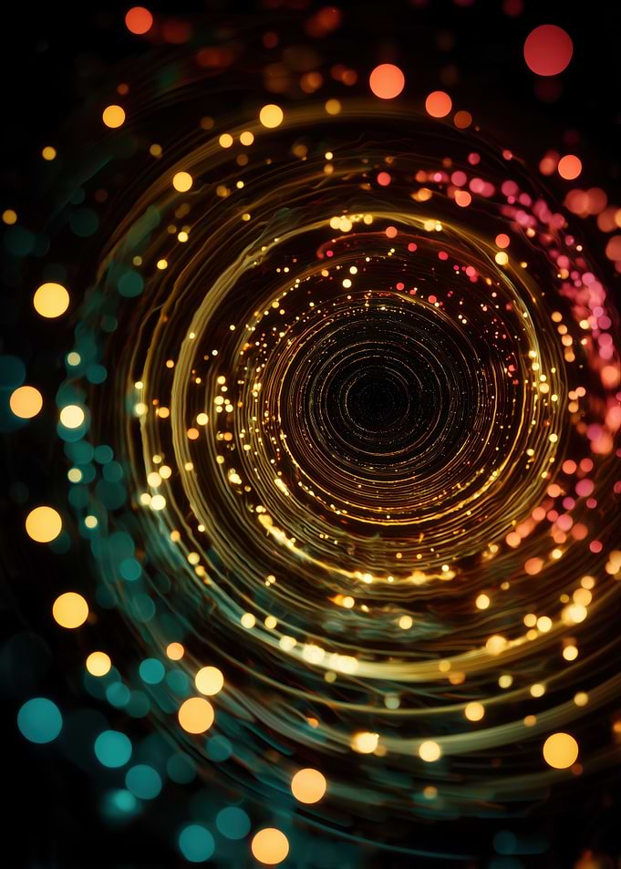 Abstract Swirl of Lights