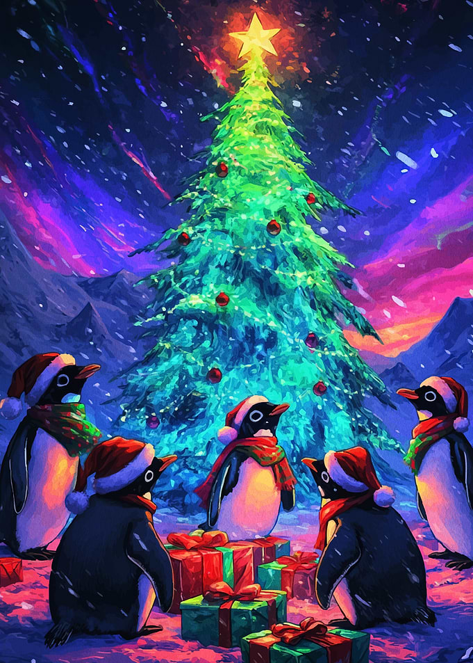 Penguins Christmas Celebration