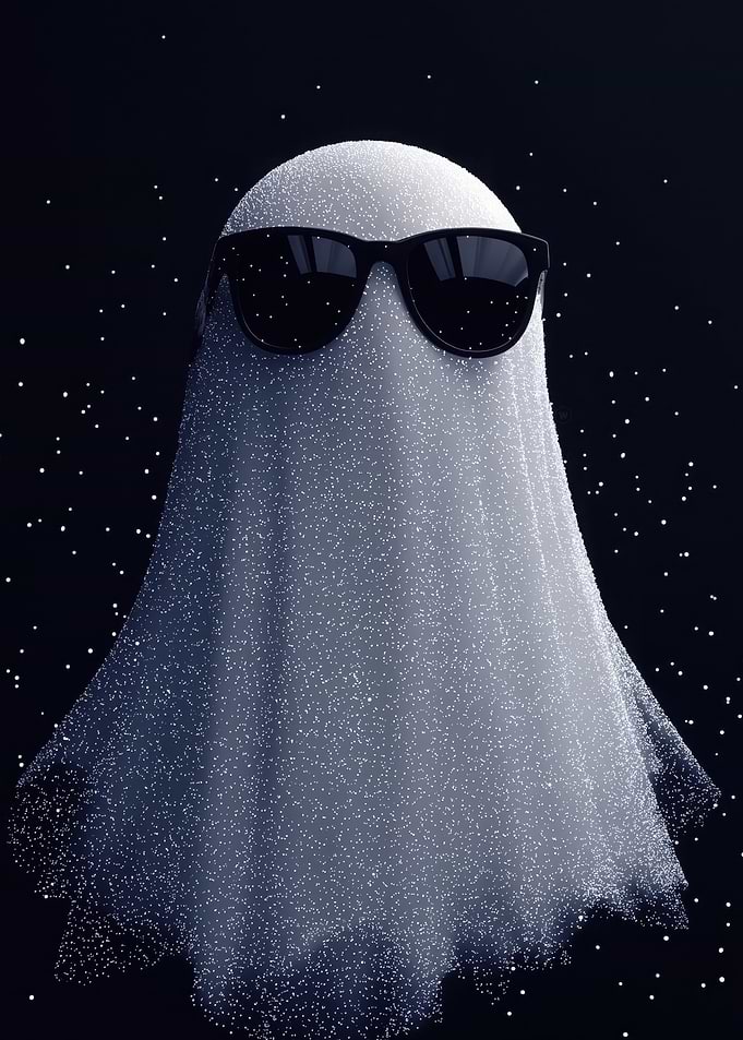 Cool Ghost with Sunglasses