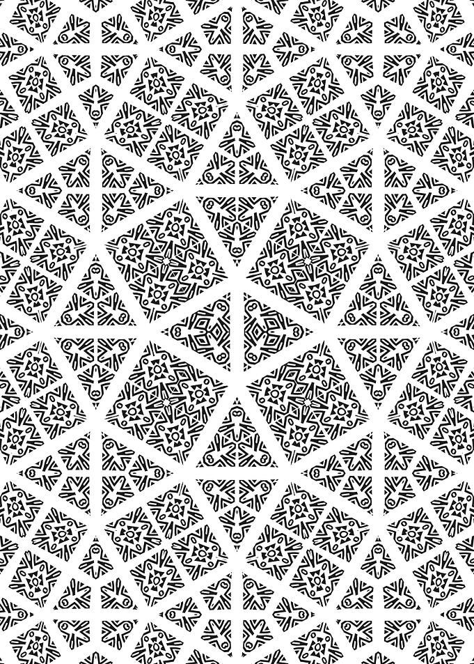 Radial Symmetry Geometric Pattern