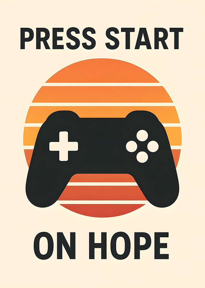 Press Start on Hope Gaming Poster