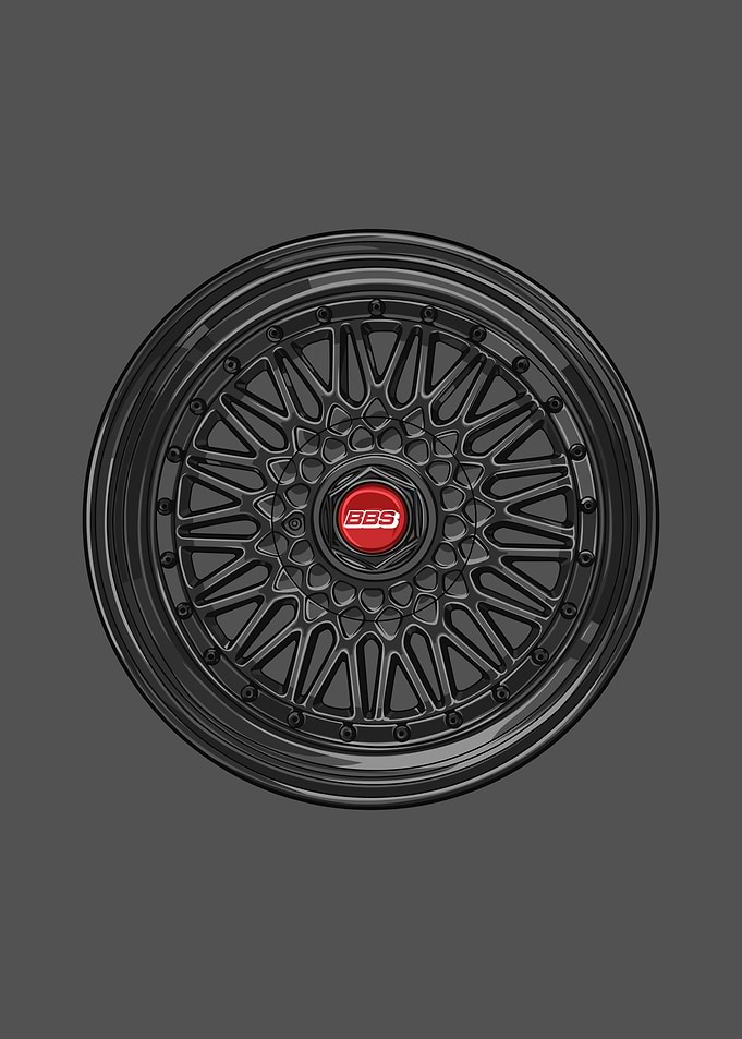Black BBS Wheel