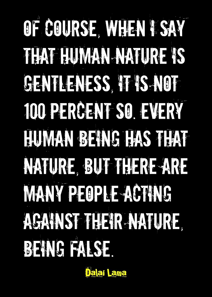 Dalai Lama Quote on Human Nature
