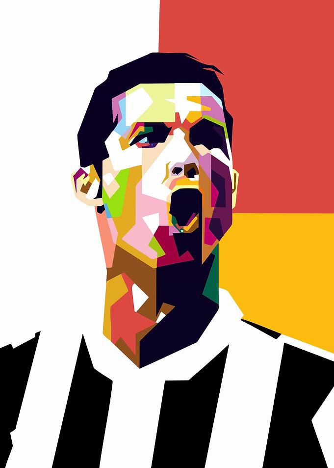Colorful Pop Art Portrait of Cristiano Ronaldo