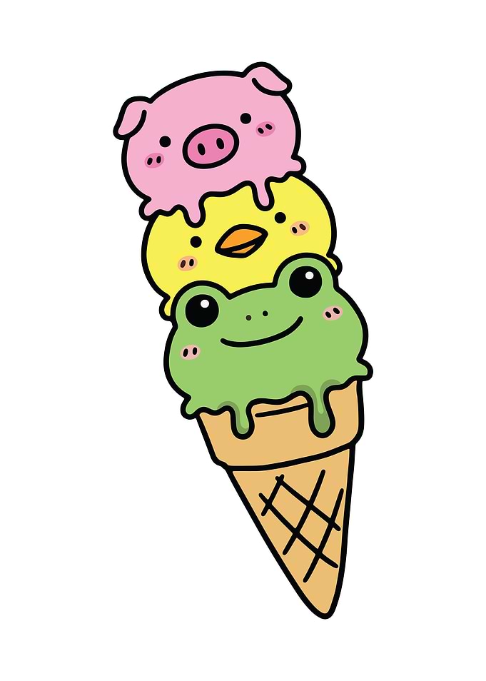 Animal Ice Cream Cone