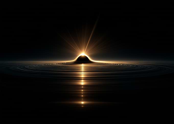 Golden Light on Water