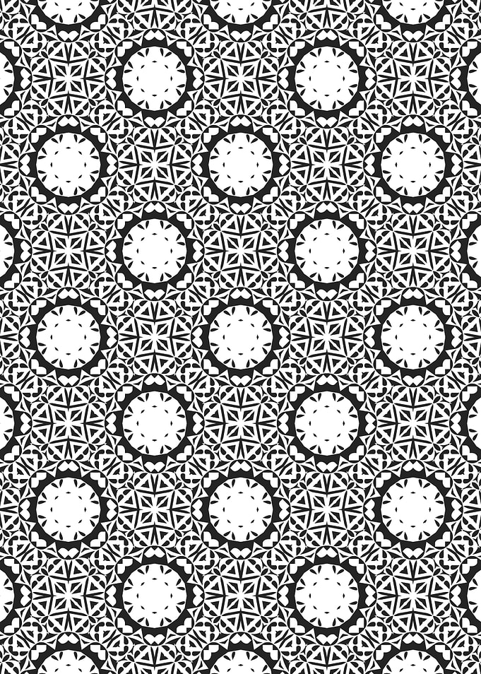 Circular Symmetry And Square Pattern